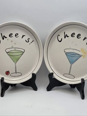 Vintage FSG Cheers Canapés Cocktail Appetizer Plates